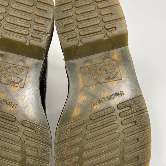 DR. MARTENS x MARC JACOBS Black Patent Leather Redux Grunge Boots - Picture 10 of 14